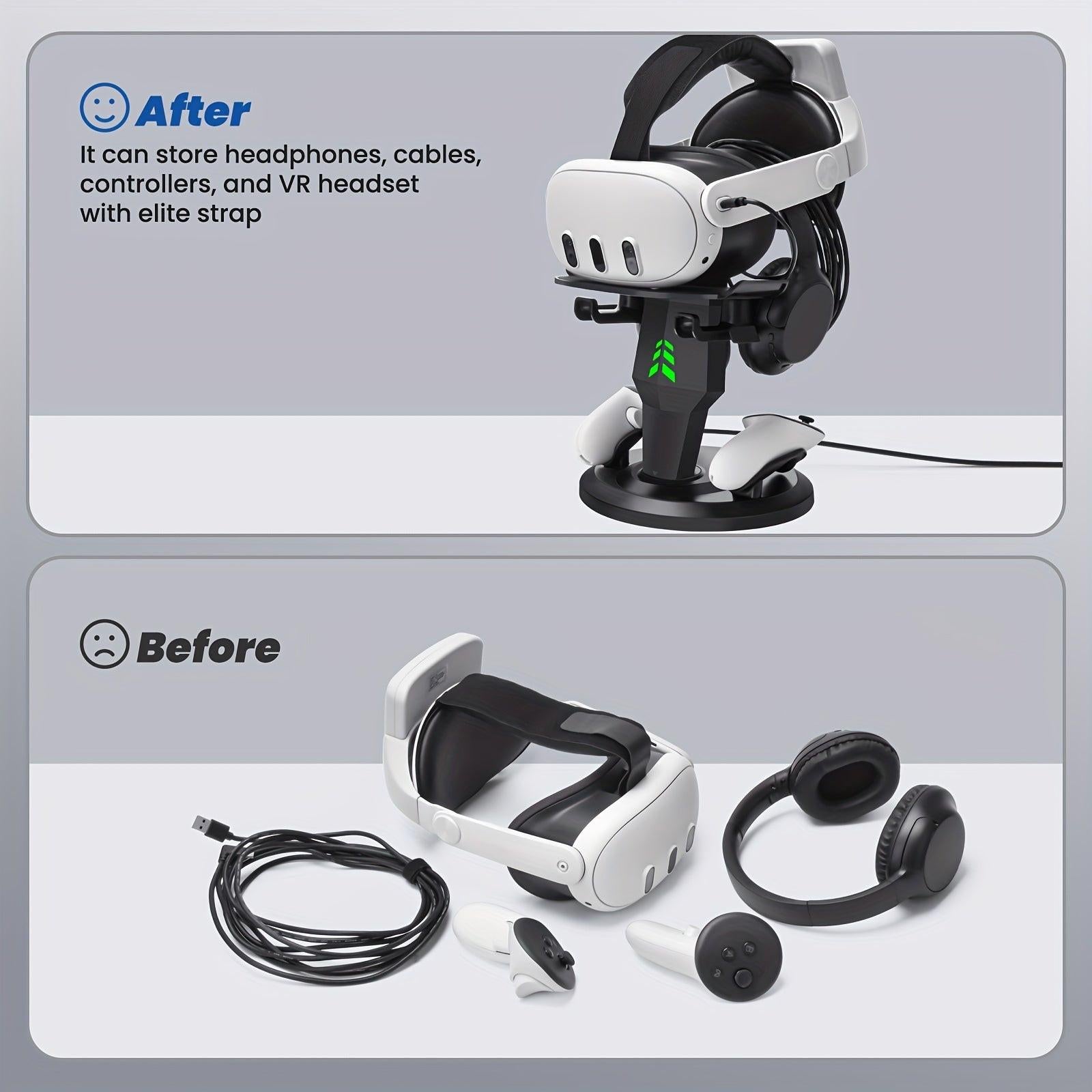 Meta Quest 3s/Meta Quest3/Meta Quest 2/Rift/Pico Charging + Display Stand, Meta Quest 3 Controller Storage Stand + Meta Quest 2 Controller Hanging Rack, New VR Storage Stand in 2024, Type C Charging + RGB Charging Indication - Buy online at  Vibe In Cart.