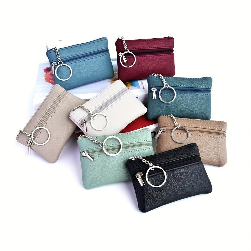 A Small Wallet with a Keychain That Holds Coins in a Mini Coin Purse. - Buy online at  Vibe In Cart.