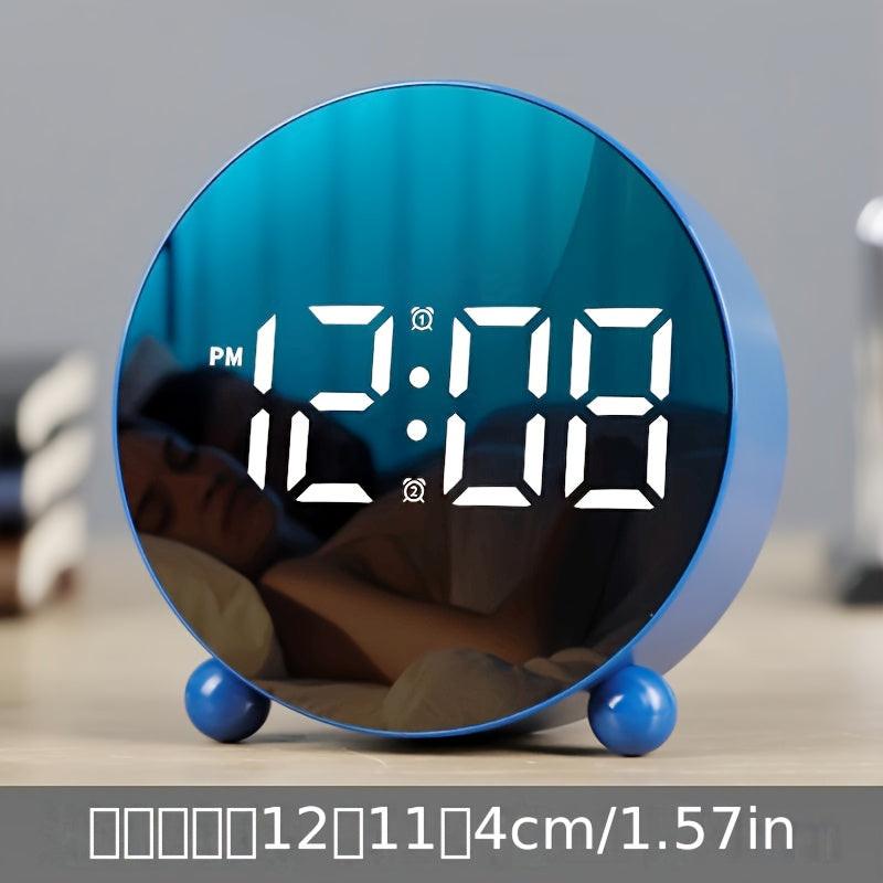 New student creative alarm clock fashion simple office electronic clock LED LCD clock home bedside clock temperature clock plastic clock - Buy online at  Vibe In Cart.