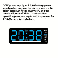 [Dual Alarm Clock] 1PCS Fashionable Large Digital Dual Alarm Clock with Mirror, Weekday Display, Snooze Function, Minimalist Design, USB-Powered Desk Clock for Living Room, Bedroom, Study, Office, Home Decor Art Piece - Buy online at  Vibe In Cart.