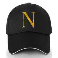 Unisex Polyester Baseball Cap | Adjustable Fit | Lightweight, Breathable & Quick-Dry | Golden Letter Print Embroidery 'M' or 'A' | Ideal for Outdoor Sports and Travel | Stylish Hip-Hop Dad Hat, Casual Wear Hat | Hiphop Style - Buy online at  Vibe In Cart.