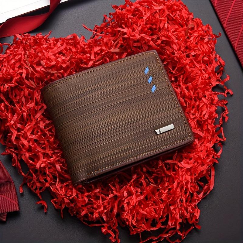 Men's Casual PU Leather Wallet With Card Slots, Zipper Coin Purse, Money Clip Christmas Gift - Buy online at  Vibe In Cart.