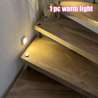 6-LED Motion Sensor Stair Wall Light, Wireless Night Light for Under Cabinet, IP44, for Corridor, Stairs, Closet, Kitchen - Indoor Use for Christmas, ≤36V, Includes Electronic Components (Batteries Not Included) - Buy online at  Vibe In Cart.