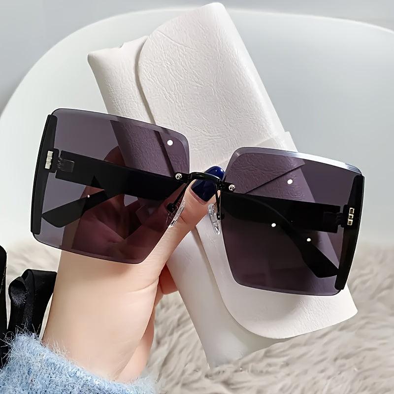 INWEG Trendy Oversized Glasses, Shades for Women, Large Frame Glasses with UV400 Protection for Driving, Beach Activities, And Everyday Fashion, Retro Square Glasses for Women, Trendy Large Frame Glasses - Buy online at  Vibe In Cart.