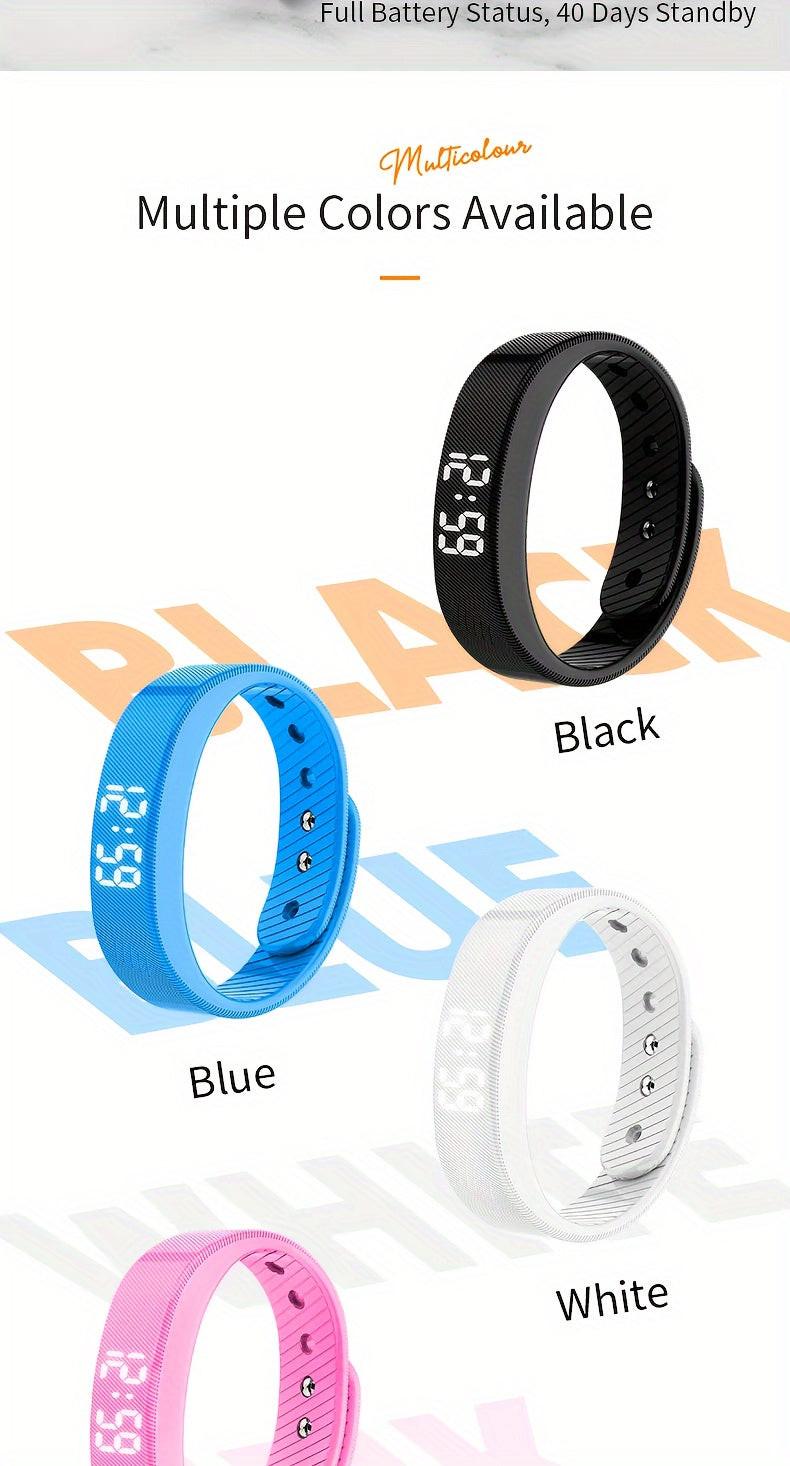 2025 New Multifunctional Simple Fashion Unisex Electronic Watch with Alarm Clock, Pedometer, Timer, Luminous, Senseless Wear Fashion Sports Multifunctional Wristwatch Holiday Gift, Suitable for Any Scene - Send a Hand Rope A - Buy online at  Vibe In Cart.
