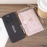 Retro Print Women&Apos;S Short Wallet, High-Quality Credit Card Holder, Casual Multi-Slot Organizer with Snap Closure, Lined, Ideal for Dorms And Study Sessions, Credit Card Storage|Sleek Wallet| Lined Walle - Buy online at  Vibe In Cart.