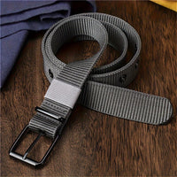 Breathable Nylon Fabric Belt, Youth Belt with Pin Buckle for Jeans, Regular Size Has 8 Holes, Belt Length 44.48 Inches,suitable for Men and Women. - Buy online at  Vibe In Cart.