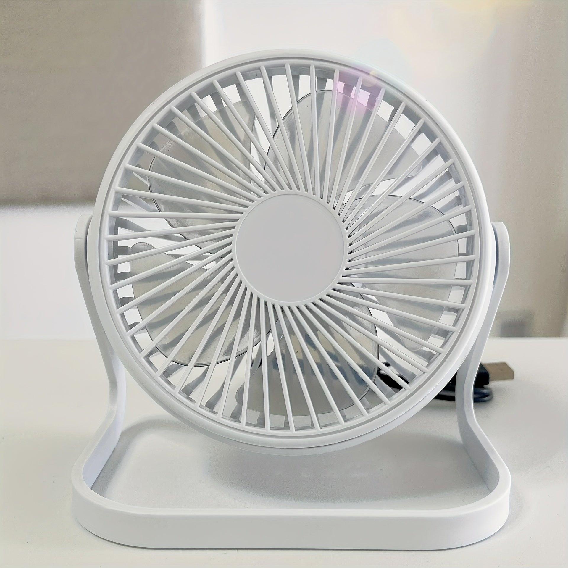 5-inch USB desktop fan, portable mini plug-in home gift small fan, very suitable for bedroom, office, kitchen, camping, etc - Buy online at  Vibe In Cart.