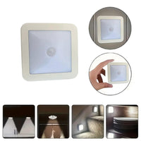 6-LED Motion Sensor Stair Wall Light, Battery-Powered Wireless Night Light for Under Cabinet/Corridor Wardrobe Kitchen - Christmas Indoor Use, ≤36V Battery Not Included, Simple Lighting, Minimalist Design, Durable Structure - Buy online at  Vibe In Cart.