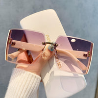 INWEG Trendy Oversized Glasses, Shades for Women, Large Frame Glasses with UV400 Protection for Driving, Beach Activities, And Everyday Fashion, Retro Square Glasses for Women, Trendy Large Frame Glasses - Buy online at  Vibe In Cart.