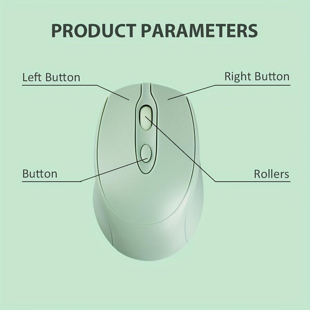 Wireless Mouse, Dual-Mode Portable Computer Mouse with Silent Clicking, Charged with Type-C Interface, Suitable for Laptop/Tablet/PC/Desktop Mouse - Buy online at  Vibe In Cart.