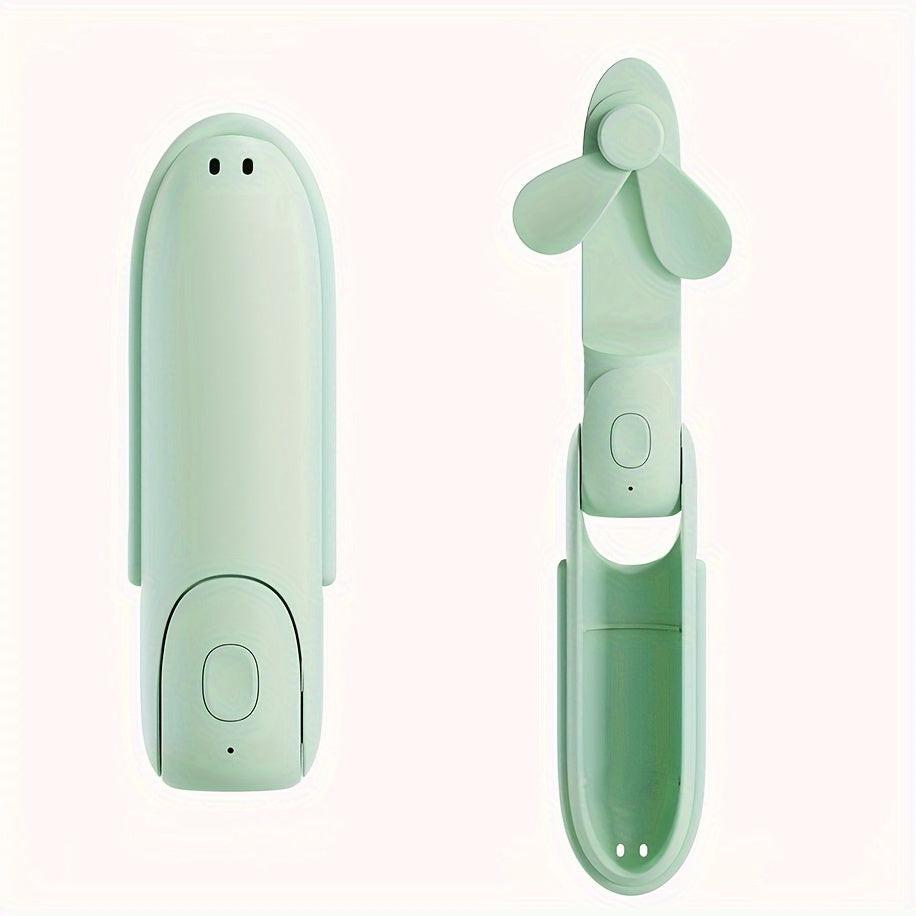 Compact And Portable Mini Fan That Folds, Featuring a High-Capacity, Extended Usage Time, Powerful Airflow, And Multifunctional Capabilities Including an Emergency Power Bank And Flashlight. Ideal for Outdoor Activities, Camp - Buy online at  Vibe In Cart.