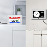 7 Inch Clock With Day And Date For Elderly Large Display Digital Clock 12 Alarms 3 Medicine Reminders Large Font Dementia Clocks Alarm Clock For Seniors Day Clock Black - Buy online at  Vibe In Cart.