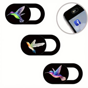 3pcs Hummingbird Privacy Slide Covers for Webcams - Vibrant Colorful Design, Strong Adhesive, Secure & Aesthetic Protection for Laptops, Desktops, Smartphones, Webcam Privacy Cover - Buy online at  Vibe In Cart.