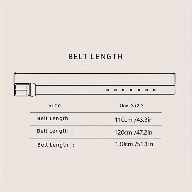 1pc Stylish PU Leather Rivet Pin Buckle Belt - Fashionable, Handsome, and Durable Accessory for Men - Ideal Gift Choice for Friends, Family, and Loved Ones - Buy online at  Vibe In Cart.