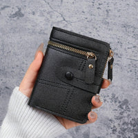 New Women'S Short Two-Fold Coin Purse for Storing Bank Cards, Credit Cards, And Multiple Card Slots with a Zipper Wallet. - Buy online at  Vibe In Cart.