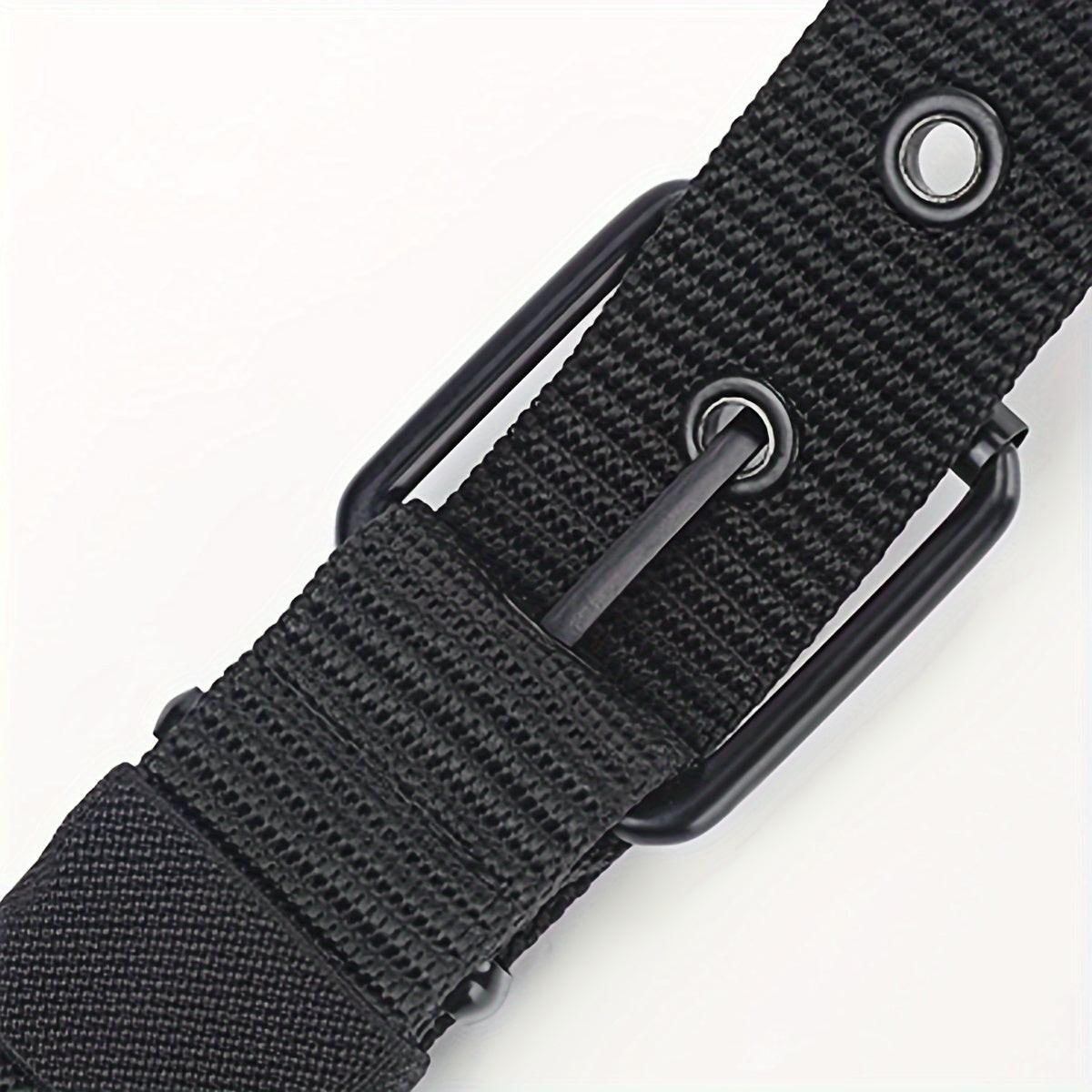 Breathable Nylon Fabric Belt, Youth Belt with Pin Buckle for Jeans, Regular Size Has 8 Holes, Belt Length 44.48 Inches,suitable for Men and Women. - Buy online at  Vibe In Cart.