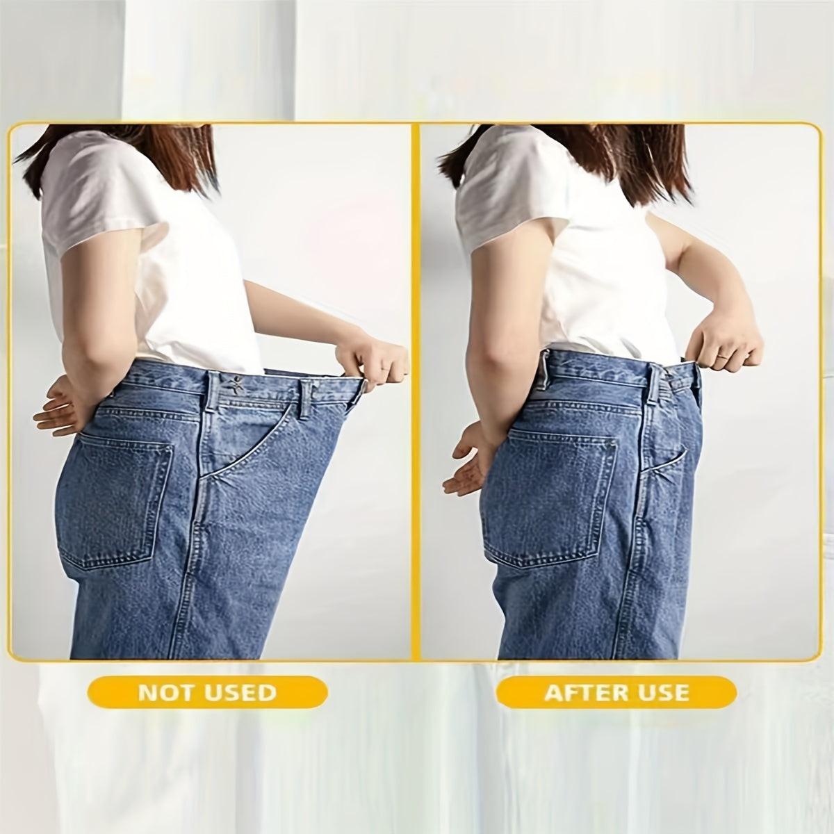 A Pair of Women'S White Floral Metal Fashion Decorative Waist Buttons, Adjustable And Removable, Perfect for Summer to Prevent Wardrobe Malfunctions, Suitable for Casual Wear And Gift Giving. - Buy online at  Vibe In Cart.