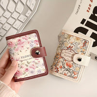 Women's Floral Credit Card Holder Wallet - Multi-Slot Organizer with Snap Closure, Compact ID & License Card Holder, Casual Chic Design for Everyday Use, Wallet Card Holder, Elegant Accessory, Durable Organizer - Buy online at  Vibe In Cart.