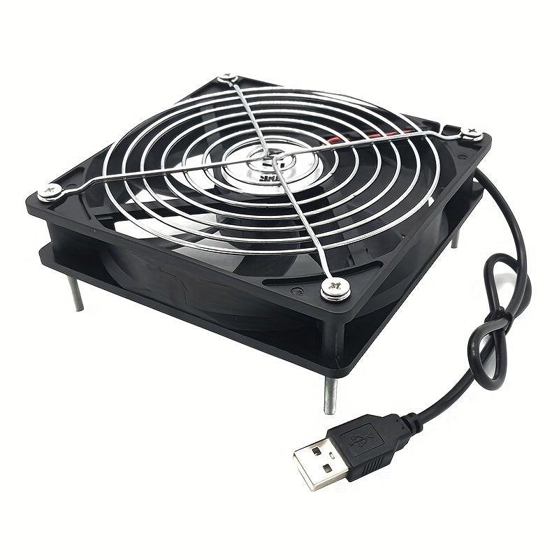 [USB Cooling Case] 12cm 8cm Silent Heatsink USB Case | 5V Computer Ventilation, Router & Set-Top Box Cooling - Buy online at  Vibe In Cart.