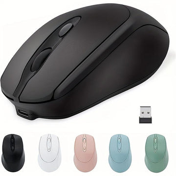 Wireless Mouse, Office Mouse, Rechargeable Mouse, Dual-Mode (2.4G+BT) Portable Silent Mouse, Suitable for Laptops/Desktops/Tablets. - Buy online at  Vibe In Cart.
