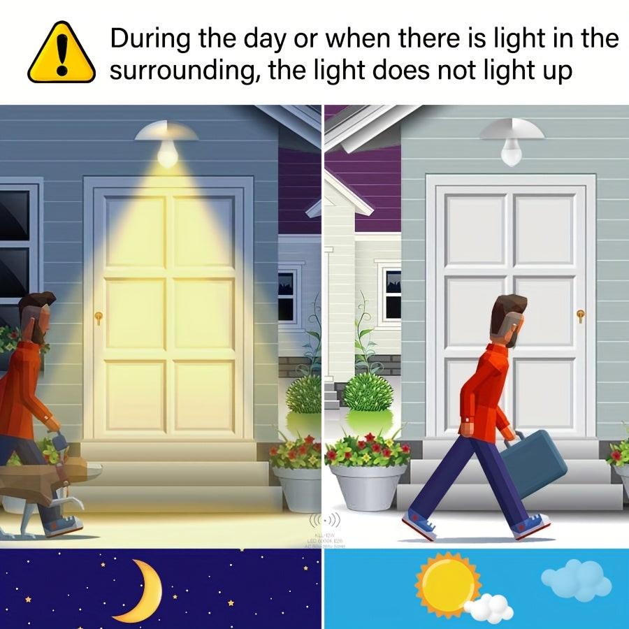 Kasotile Motion Sensor Light Bulbs, Dusk to Dawn LED Light Bulbs Outdoor 9W 6000K Daylight, A19 E26 Base Auto On/Off for Indoor Outdoor Basements, Porch, Courtyards, Garage Pack of 1, Motion Sensor Light Indoor, Motion Sensor - Buy online at  Vibe In Cart.