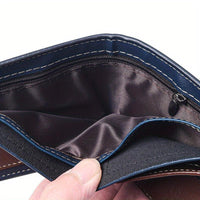 Men's Casual PU Leather Wallet With Card Slots, Zipper Coin Purse, Money Clip Christmas Gift - Buy online at  Vibe In Cart.