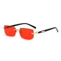 1pc Trendy Rimless Y2K Glasses for Women Men Punk Frameless Rectangle Glasses Retro Gradient Shades Driving Travel UV400 Eyewear The Perfect Gift - Buy online at  Vibe In Cart.