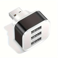 3-Port USB 2.0 Hub Splitter Adapter | Multi-Color Compact Charger Extender for Computers | Durable Plastic with Metallic Finish | Space-Saving Design | Ideal for Home & Office Use, USB Expansion Hub | Stylish Gadget Accessory - Buy online at  Vibe In Cart.