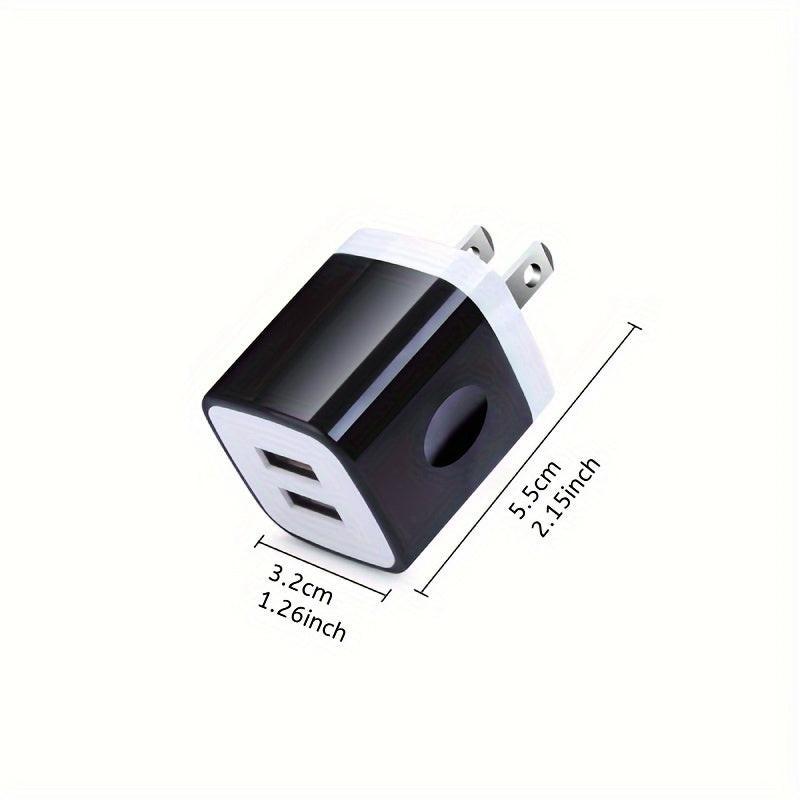 [Fast Charging Plug Box] 1pc USB Wall Charger, Charger Adapter, 2.1A/10W Dual Port Fast Charging Plug Box, Suitable for iPhone 15 14 13 12 11 Pro Max 10 SE X 8 7 Plus Samsung Power Block Fast Charging Box - Buy online at  Vibe In Cart.
