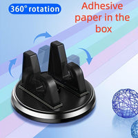 [Rotatable Car Phone Holder] 360-Degree Rotatable Universal ABS Dashboard Holder | Non-Slip Adjustable Car Phone Mount, GPS Navigation Accessory - Suitable for Car Electronics - Buy online at  Vibe In Cart.
