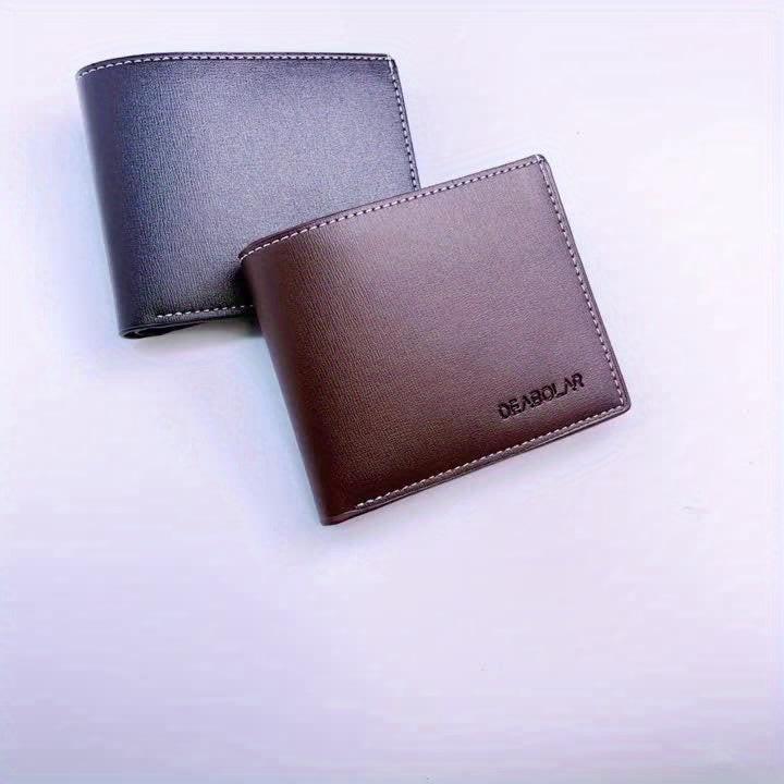 Fashion Men'S Soft Faux Leather Wallet Casual Short Youth Purse Christmas Gift - Buy online at  Vibe In Cart.