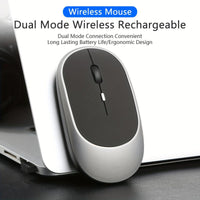 2.4G + BT Dual-mode Wireless Mouse, Ergonomic Comfortable Grip, Stable Connection, Portable Design, Five Colors of Fashionable Options (black/ gray/ pink/ green/ white), Office Wireless Mouse, 4-button Rechargeable Wireless M - Buy online at  Vibe In Cart.