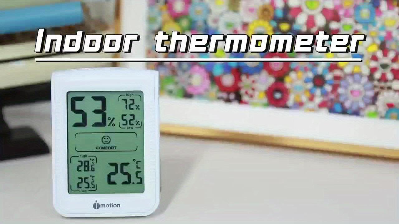 Digital Hygrometer Thermometer with Alarm - Indoor Temperature & Humidity Monitor, - Display, Compact for home,, Office, Greenhouse, Baby Room - Thermometer Hygrometer with Alert System - Buy online at  Vibe In Cart.