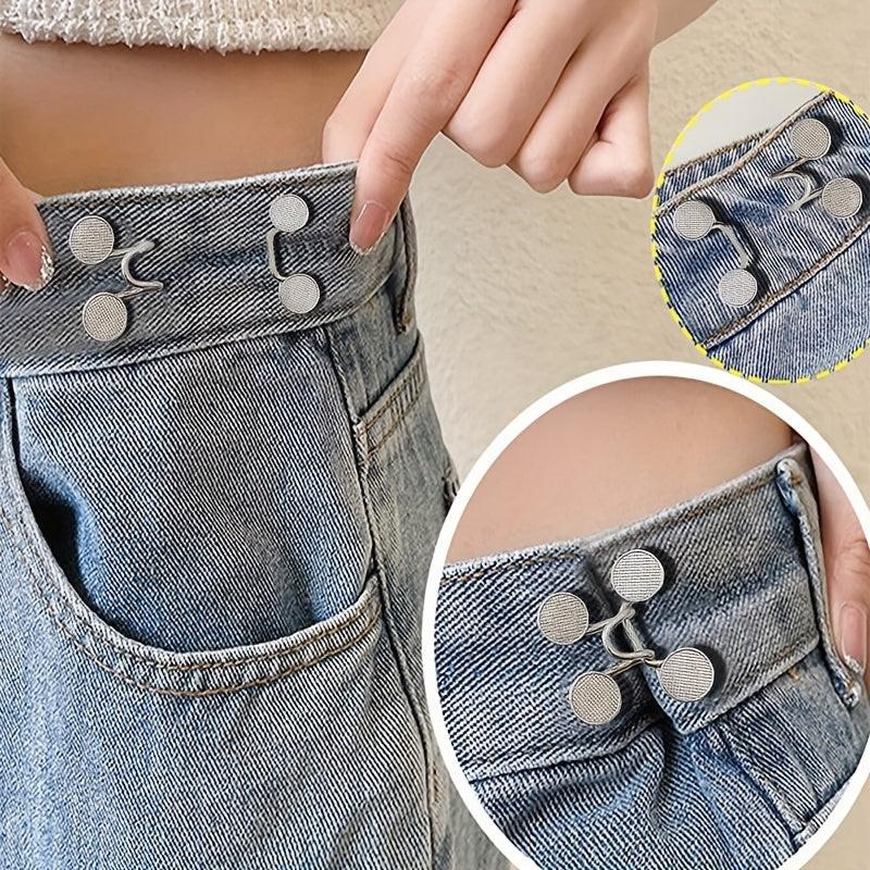 [Adjustable Buckle Belt] Light Blue Denim Adjustable No-Hole Waist Buckle Belt | Floral Decorative Removable Jean Fixer for Women, Casual Street Style, Perfect for Weekend or Daily Wear, Jean Belt Replacement - Buy online at  Vibe In Cart.