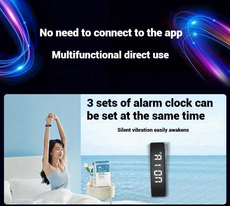 2025 New Multifunctional Simple Fashion Unisex Electronic Watch with Alarm Clock, Pedometer, Timer, Luminous, Senseless Wear Fashion Sports Multifunctional Wristwatch Holiday Gift, Suitable for Any Scene - Send a Hand Rope A - Buy online at  Vibe In Cart.