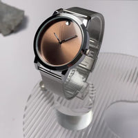 Men' Minimalist Stainless Steel with Analog - Quartz Movement Round Wristwatch Suitable for Casual Attire, Casual & Professional, & Low-Maintenance, Ideal Gift for Men - Buy online at  Vibe In Cart.