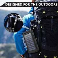 Solar Charger-40000mAh Solar Charger Power Bank -Portable Solar Phone Battery Panel Charger, QC3.0 Dual USB Port Battery Pack Charger Portable For All Cell Phones & Electronic Devices- Long Lasting, Travel Camping, LED Flashl - Buy online at  Vibe In Cart.