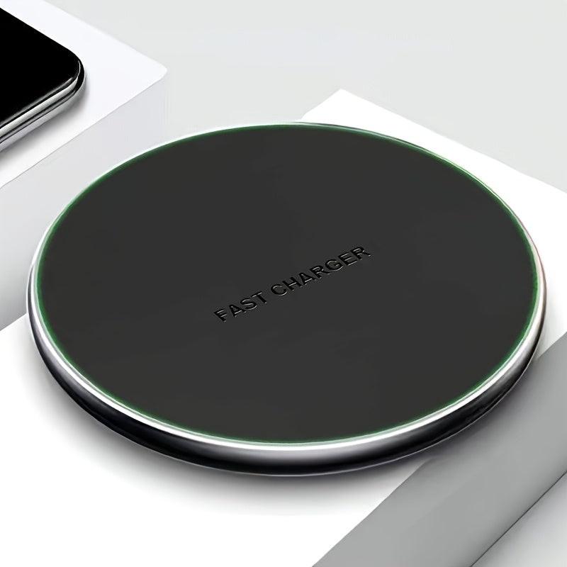 Round Wireless Charger Stand, 15W Fast Charging Dock Phone Charger, Adaptive LED Wireless Charging Station for iPhone17 16 15 14 13 12 11 9 8 XR, Samsung S25 S23 S22 S21 S10 S9, for Airpods 3/2/Pro - Buy online at  Vibe In Cart.