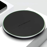 Round Wireless Charger Stand, 15W Fast Charging Dock Phone Charger, Adaptive LED Wireless Charging Station for iPhone17 16 15 14 13 12 11 9 8 XR, Samsung S25 S23 S22 S21 S10 S9, for Airpods 3/2/Pro - Buy online at  Vibe In Cart.