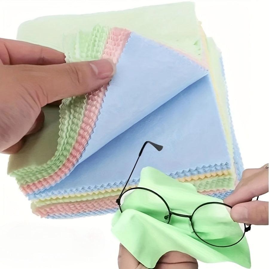 [Soft Microfiber Cloths] 15pcs Soft & Thick Microfiber Cleaning Cloths | Unscented Wipes for Glasses, Camera Lenses & Smartphone Screens - Assorted Colors - Ideal Everyday Use & Perfect Gift for Tech Enthusiasts - Buy online at  Vibe In Cart.