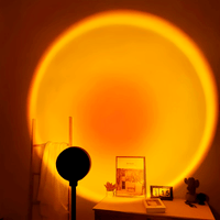 Modern USB- Projector Lamp with Rainbow & Sunset Color Changing Floor/Desk Lamp - USB-Operated Night Light Suitable for Bedroom, Living Room Decor, Romantic Gift, Plug-in Table Light - Buy online at  Vibe In Cart.