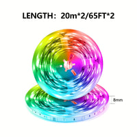 130/25/50/100ft 40/7.5/15/30m LED Strip Lights with App Control Remote, RGB LED 24V Dimmable Sync Color Changing Lights for Bedroom, Home Decor, Music Sync - Buy online at  Vibe In Cart.