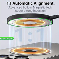 1pc Fast charging Fast-Charging Magnetic Wireless Charger 15W Pad for iPhone 16/15/14/13/12/11, Pro Max/Mini5W Samsung S24/S23/S23/S23 Ultra/S22/S22+/S22 U & for Airpods - Dual Input USB-C/A, Compatible, with Intelligent Over - Buy online at  Vibe In Cart.