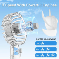 [USB Rechargeable] USB Rechargeable Mini Fan | 3-Speed Adjustable | Portable Handheld Fan | Indoor/Outdoor Travel | For Men & Women | Black | White - Buy online at  Vibe In Cart.