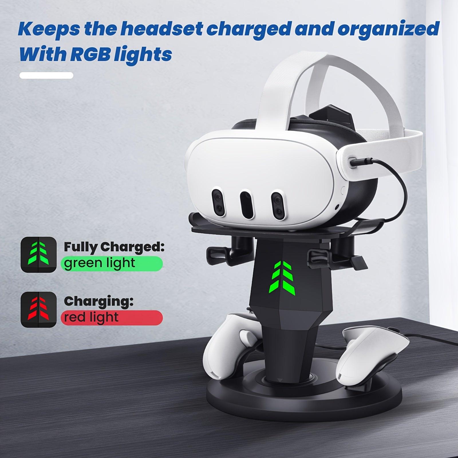Meta Quest 3s/Meta Quest3/Meta Quest 2/Rift/Pico Charging + Display Stand, Meta Quest 3 Controller Storage Stand + Meta Quest 2 Controller Hanging Rack, New VR Storage Stand in 2024, Type C Charging + RGB Charging Indication - Buy online at  Vibe In Cart.