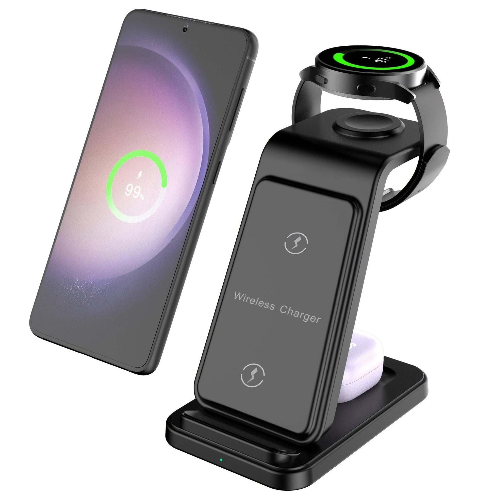 3in 1 Wireless Charger for Samsung, Fast Wireless Charging Station Stand Dock for Galaxy Ultra/S24/S24+/S23/S23+/S22/S21/S20/S20+/S10/S9/S9 Plus/S8/Note 20/10/9/8, for Galaxy Watch 7/6/6 Classic/5/5 Pro/4/3/2/Active, for Gala - Buy online at  Vibe In Cart.