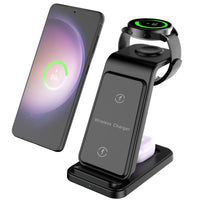 3in 1 Wireless Charger for Samsung, Fast Wireless Charging Station Stand Dock for Galaxy Ultra/S24/S24+/S23/S23+/S22/S21/S20/S20+/S10/S9/S9 Plus/S8/Note 20/10/9/8, for Galaxy Watch 7/6/6 Classic/5/5 Pro/4/3/2/Active, for Gala - Buy online at  Vibe In Cart.
