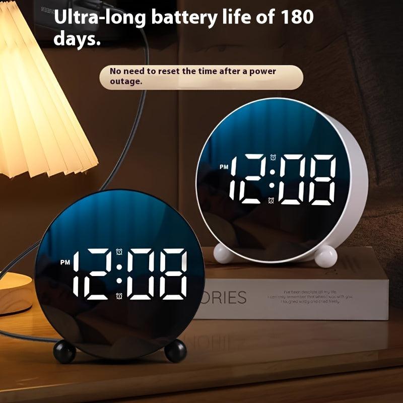 New student creative alarm clock fashion simple office electronic clock LED LCD clock home bedside clock temperature clock plastic clock - Buy online at  Vibe In Cart.