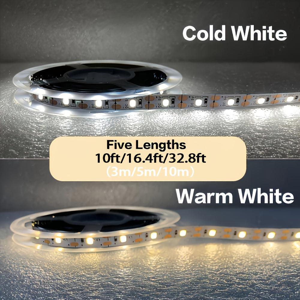 10ft-32.8ft USB-Powered Motion Sensor LED Strip Lights, Automatic Sensing Switch, White & Warm Light, Ideal for Stairs, Closets, Kitchens, Bedrooms, and Hallways - Buy online at  Vibe In Cart.